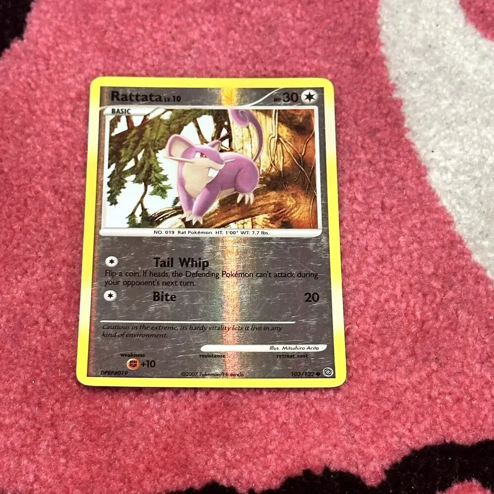 Rattata Reverse Holo #103 – Pokémon Secret Wonders – As Pictured